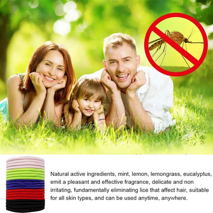 MOLZINY 20 pieces anti-lice hair tie treatment against head lice anti-lice hair tie against head lice anti-lice against head lice lice prevention hair tie rubber band with extra fine tooth comb