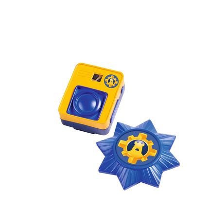 Simba 109252478 - Fireman Sam Police Operation Set, Printed Vest with Reversible Function, Body Cam 5cm with Image Viewer, Walkie-Talkie, Brand