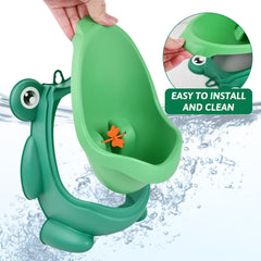 Urinal for boys Urinal tract for children Wall-mounted urinal Standing urinal Boys toilet training (green)