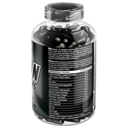 IronMaxx Teston Muscle Blaster - 180 Capsules | with L-Arginine | High-dose muscle support | Supports blood flow and oxygen supply to the muscles