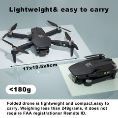 TTROARDS Drone with Camera 1080P Brushless Motor Drone 180° Obstacle Avoidance, Mini Drones for Beginners Foldable RC Quadcopter Wind Resistance Level 4 Drone for Adults TT19