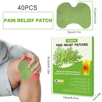 Pain Relief Patch - 40 Pieces Pain Relief Patches Knee Wellnesstic Pain Patch, Knee Patch Against Arthritis, Pain Relief Patch Fast Acting for Knee, Back, Neck Muscle Soreness