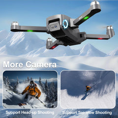 Drone with Camera 4K Brushless Motor Drone with 2 Cameras 40KM/h MAX Wind Resistant 4 Level 5 GHz WIFI FPV Drones RC Quadcopter for Kids Adults 2 Batteries IDEA16