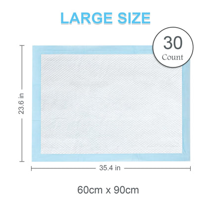 EUROPAPA® 30x absorbent incontinence pads 60x90cm nursing pads medical pads waterproof incontinence bed pads, disposable pads, hygiene pads for adults children baby