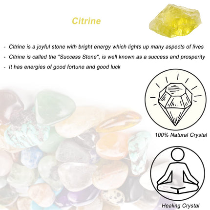 Citrine Raw Crystals, Large 1.25-2.0 inch Healing Crystals, Natural Rough Stones, Crystal for Tumbling, Cabbing, Fountain Rocks, Decoration, Polishing, Wire Wrapping, Wicca and Reiki