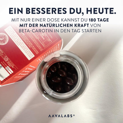 Beta Carotene Capsules High Dose for Tanning 25000 IU Vitamin A High Dose - Beta Carotene Tanning Capsules with Lyc-O-Beta and Extra Virgin Olive Oil for a Radiant Complexion - 180 Softgel Capsules