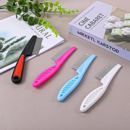 JIYIN 4 Pack Lice Comb, Stainless Steel Lice Combs Fine Tooth Comb Professional Lice Comb Dandruff Comb for Care and Removal of Dandruff or Lice