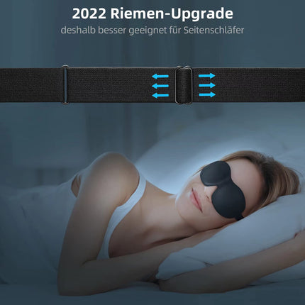 Sleep Mask for Men &amp; Women, Trilancer 3D Sleep Mask Night Mask, Memory Foam Eye Cover, Absolute Darkness Eye Mask with Earplugs