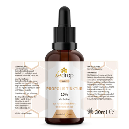 Propolis drops without alcohol - Propolis extract also suitable for children and animals - Pure beekeeper quality, alcohol-free, no additives