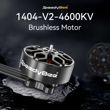 SpeedyBee 1404 4600KV Brushless FPV Motor for Bee25 2.5" FPV Drones - 4 Pack, Aviation Aluminum, Powerful &amp; Stable for 2.5 3" 4" Builds FPV Whoop Toothpick Cinewhoop
