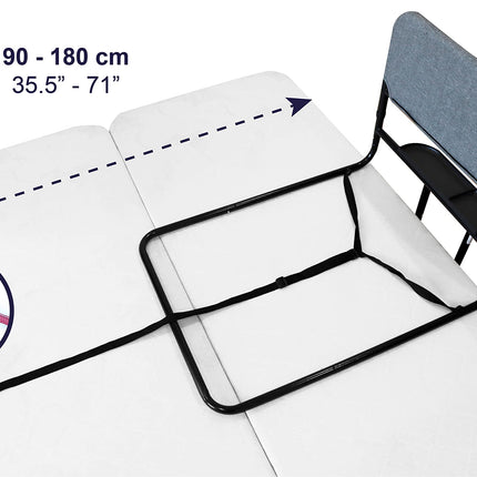 KMINA - Bed rail fall protection for seniors 145 kg, adjustable stand-up aid, older adults, grab bar bed railing