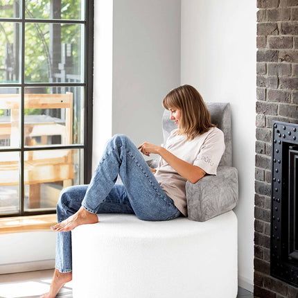 MKS. Memory foam armchair relieves back pain, improves seating posture, and provides ultimate comfort—perfect for relaxing in bed, reading, and sitting.…