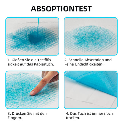 EasyVibe Disposable Bed Pads for Incontinence 60x90cm - 60 Pieces Bed Pads Incontinence Disposable Adult, Heavy Duty Bed Pads Incontinence, Disposable Changing Pads, Pee Pads Extra Large