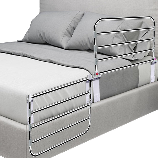 Yopyuenn Bed Rail Fall Protection Seniors 90cm, Foldable Portable Safety Bed Guard Rail, Adjustable Standing Aid Bed Foldable Bed Railing Home Care Support, Nursing Bed Disabled
