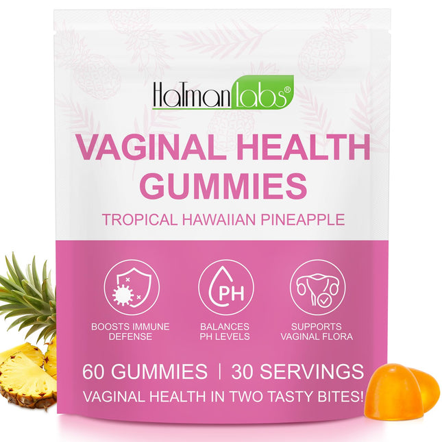 Premium Feminine Balance Gummies - Hawaiian Pineapple - PH Balance - Gummies for women of all ages, support for women's health and wellness - immune support - vegan and gluten-free