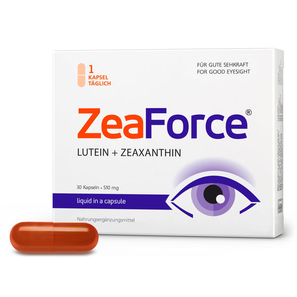 ZeaForce – perfect vision with just 1 capsule per day. Concentrated composition. Multifaceted effect. Liquid formula for faster action. Laboratory-tested (1 pack)
