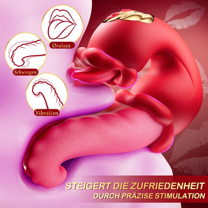Vibration for women tongue vibrator, sex toy for women 3 in 1 vibrator sets for women clitoris with 10 swing mode sex toys, sex toys for women solo vibrators sex toyset for woman