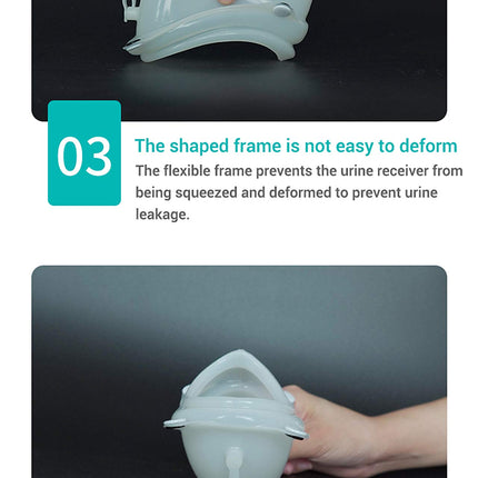 Reusable Male Female Urine Bag, Urine Collector Silicone Urinal Adult Man Woman Elderly Pee Bag Urinal with Urine Bags Portable, Outdoor Use (Elderly Men Type)