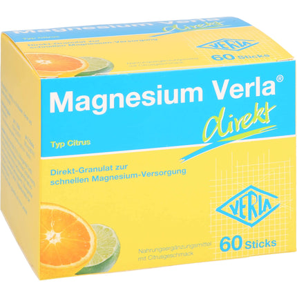 Verla-Pharm Arzneimittel GmbH &amp; Co. KG Magnesium Verla direct Citrus Direct Granules, 60 sachets