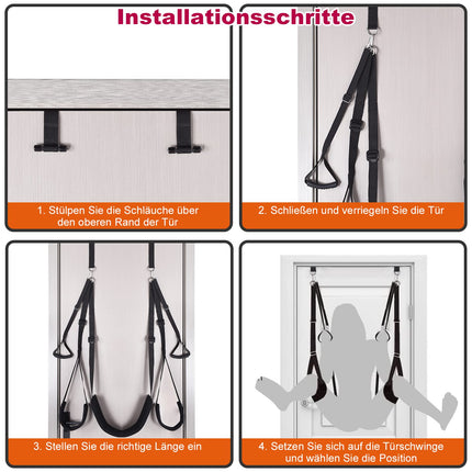 UTIMI Love Swing Sex Swing Door Swing - Sex Swing with Seat BDSM Bondage Set Extremely Robust Sex Toy Sex Furniture for Couples Maximum Load 150 kg