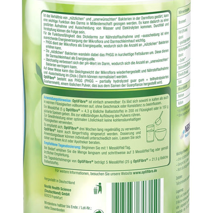 OptiFibre 250g can of soluble fiber for irritated bowels can restore the intestinal flora and normalize nutrient absorption. 100% plant-based, tasteless, easily soluble without swelling.