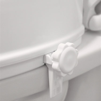 PEPE Mobility - Raised Toilet Seat with Lid 10cm, White