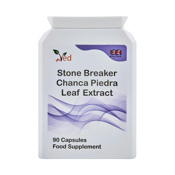 Ved Stone Breaker, Chanca Piedra Leaf Extract 1500 mg, Kidney and Liver Support, Dissolving, Flushing and Cleansing, 90 Capsules (30-Day Supply)