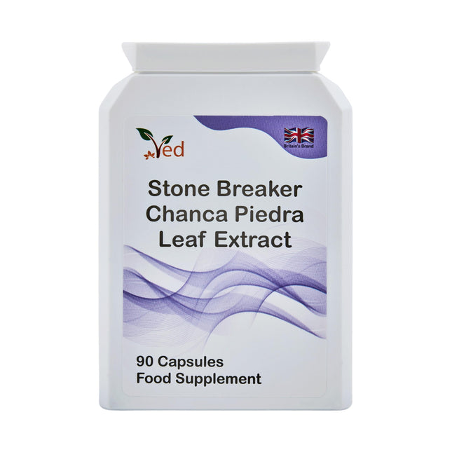 Ved Stone Breaker, Chanca Piedra Leaf Extract 1500 mg, Kidney and Liver Support, Dissolving, Flushing and Cleansing, 90 Capsules (30-Day Supply)