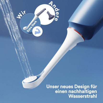 HappyPo Butt Shower with Storage Bag, Optimized Design, Gentle on Sensitive Skin, for Women, Men, and Children, for Buttocks and Intimate Area, Gentle and Clean - Plastic - Blue
