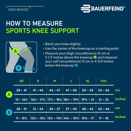 BAUERFEIND knee support “Knee Support” with silicone ring, can be worn on the right or left side