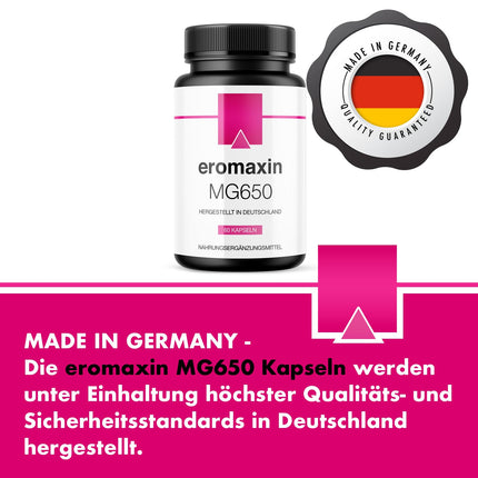 Eromaxin MG650 | for active men | Dietary supplement with Maca | Maxipack 1x60 capsules