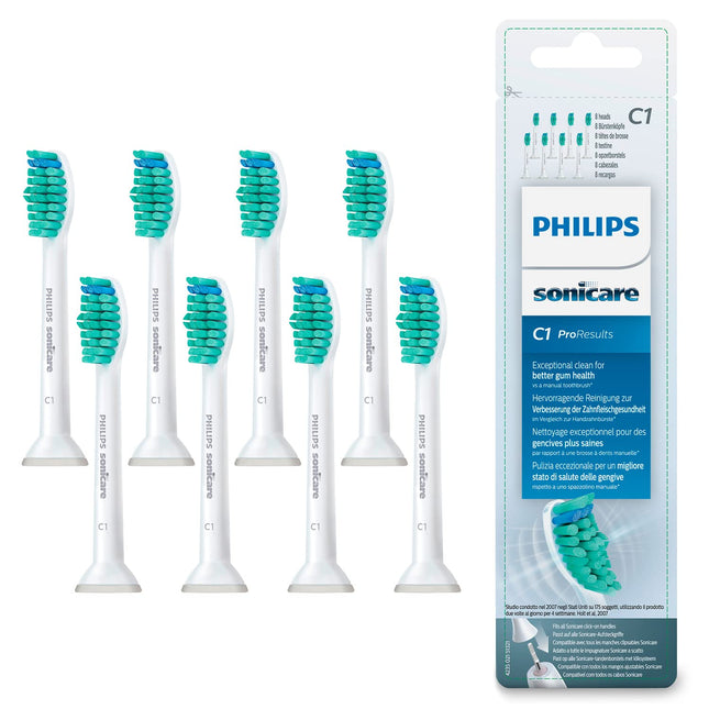 Philips Sonicare Original ProResults Standard sonic toothbrush heads - 8-pack in white (model HX6018/07)