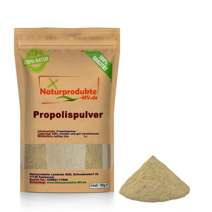 Propolis powder fresh, purified (100g) without wax content, propolis extract powder