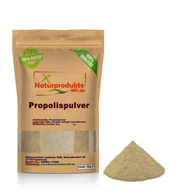 Propolis powder fresh, purified (100g) without wax content, propolis extract powder