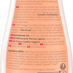 WELEDA Organic Mama Light Legs Fresh Gel – natural cosmetics body care leg lotion for the care of stressed legs during pregnancy. Refreshes and revitalizes with a citrus scent (1 x 200 ml)