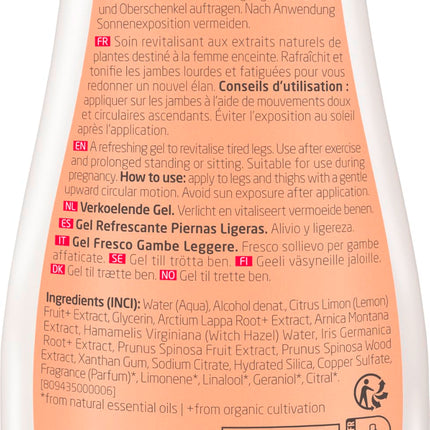 WELEDA Organic Mama Light Legs Fresh Gel – natural cosmetics body care leg lotion for the care of stressed legs during pregnancy. Refreshes and revitalizes with a citrus scent (1 x 200 ml)