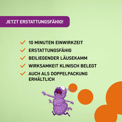 NYDA Lice Spray: Reimbursable treatment for head lice for children and adults, 50 ml