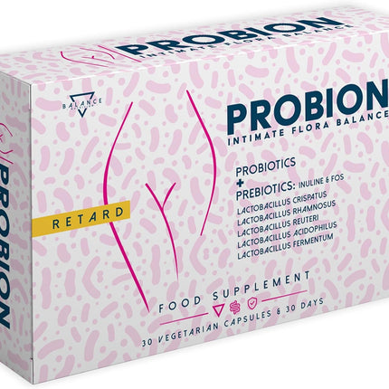 PROBION® - Culture Complex for Women's Intimate Flora | Vaginal Probiotics | Probiotics for Women | Dietary Supplement Prebiotics | Well-being of the Bacterial Vaginal Flora | 30 Capsules