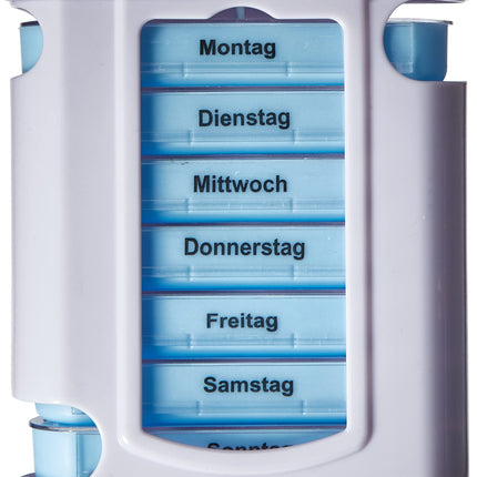 Osma pill/tablet box 13x11x4cm weekly division