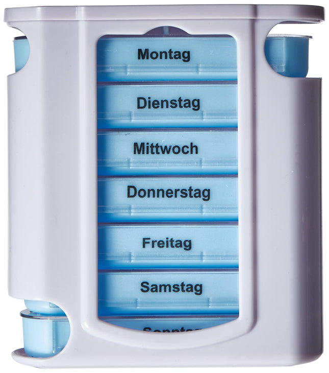Osma pill/tablet box 13x11x4cm weekly division