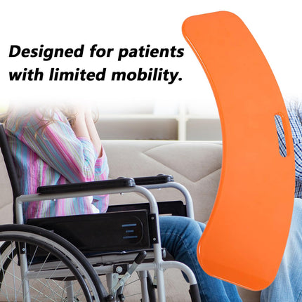 Transfer board, sliding patient transfer board with handles, bathtub entry aid, disabled aid, 150 kg weight capacity, transfer board for seniors in bed, car, wheelchair, toilet