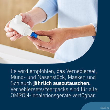 OMRON X105 Advanced All-in-One Nebulizer for Children &amp; Adults, "Good" Stiftung Warentest 12/24, powerful inhaler for acute &amp; chronic respiratory diseases; high-quality accessories