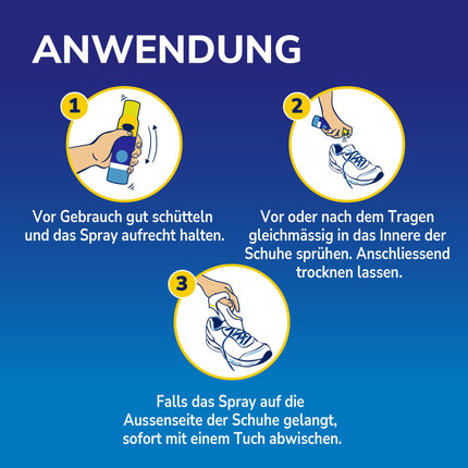Scholl Fresh Step Odor Stop Shoe Spray, mild foot deodorant with long-lasting effect against unpleasant odors, fresh shoes, (1 x 150 ml)