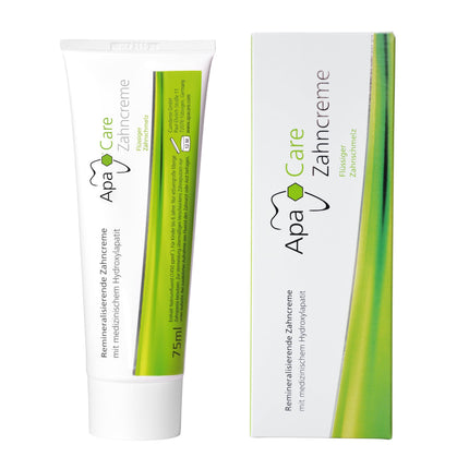 ApaCare Remineralizing Toothpaste with Liquid Enamel | Strengthens, smoothes, and whitens teeth | For sensitive teeth | 3 x 75 ml