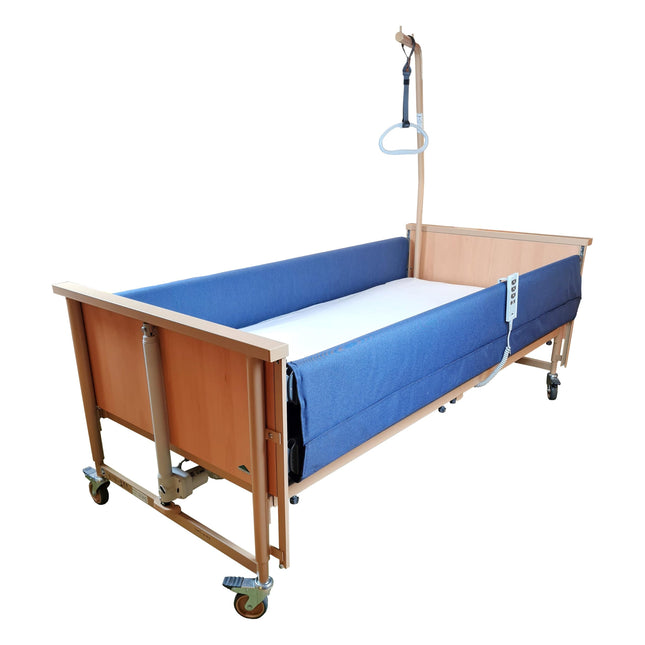 METIMEDI side rail padding with Velcro fastener and foam – shock protection for nursing and hospital beds, ensures safety, privacy and comfort
