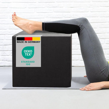 Foxx foam cube ML [50x45x40cm, with cover] Dark grey intervertebral disc cube/step bed to relieve the intervertebral discs