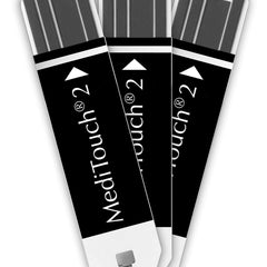 medisana blood glucose test strips, for MediTouch &amp; MediTouch 2, easy to use, precise measurement, including underfill detection, 50 pieces