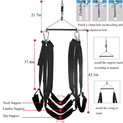 Love swing sex swing for the ceiling, sex toy for couples extreme sex, sex swing for adults, sex toy for both together, sex toy set for couple set sex swing with extra wide cushions
