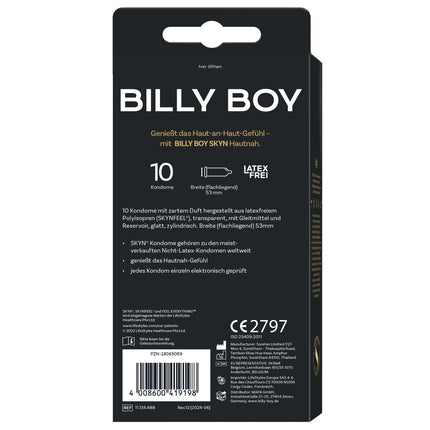 Billy Boy SKYN Latex-Free Condoms, 10 pieces