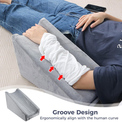 YOFAPA Arm Elevation Pillow Triangle - Sponge Elbow Wedge Pillow Sleep Arm Support Arm Pillow Arm Support Pillow Ergonomic Armrest Wedge Pillow for Sleeping